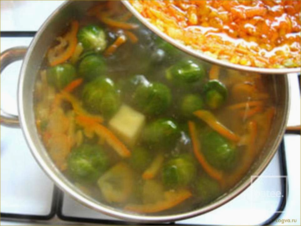 Рецепт приготовления супа из брюссельской капусты