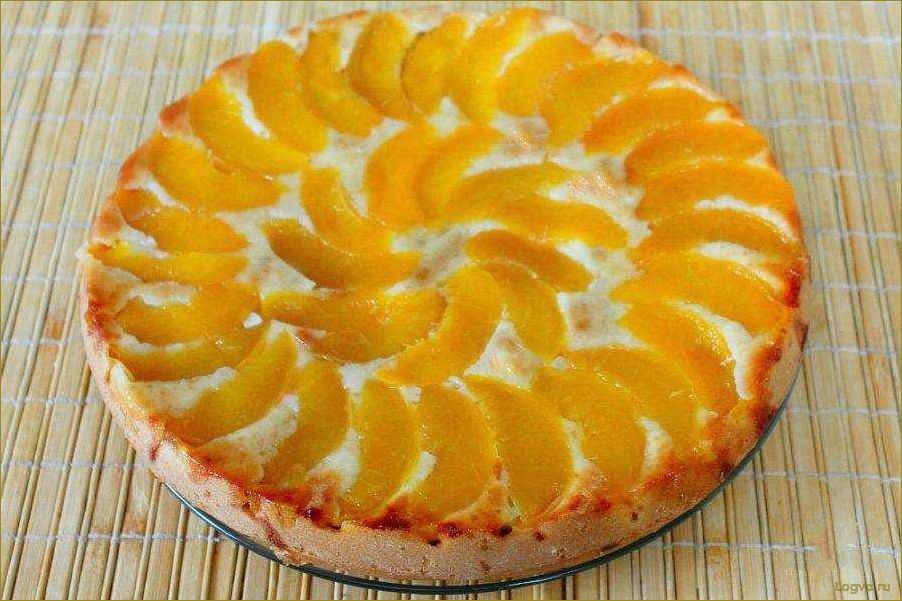 Рецепт пирога с персиками!