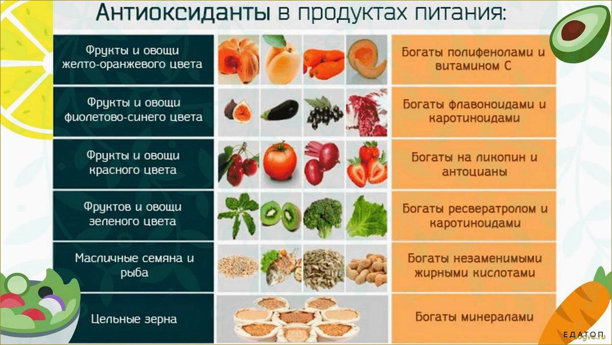 13 продуктов, богатых антиоксидантами