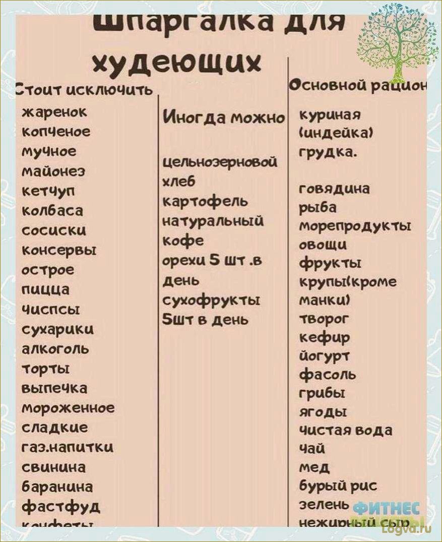 Питание для похудения: какие продукты есть, чтобы похудеть?