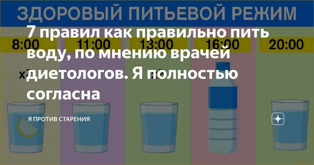 Питьевой режим: сколько нужно пить воды?