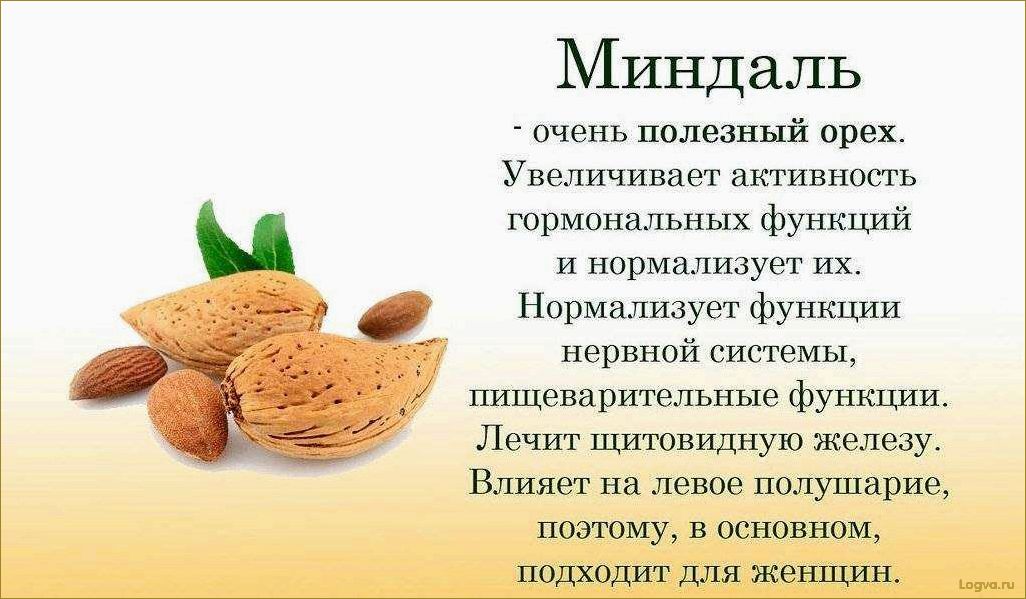 Полезные свойства миндаля