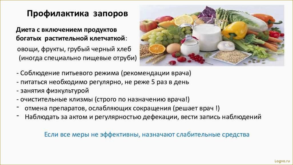 Диета при запорах: решение деликатной проблемы