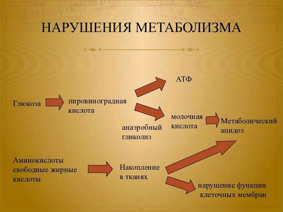 Симптомы нарушения обмена веществ