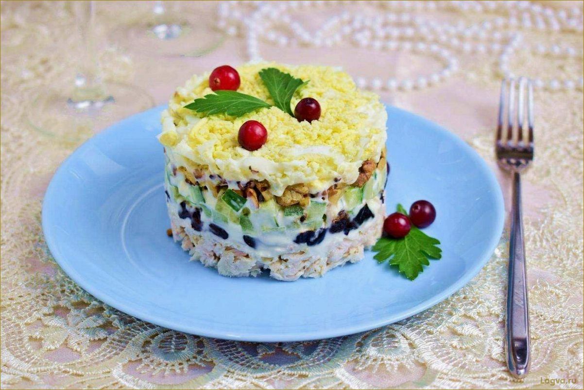 (салаты, орехами, черносливом, готовим, поводу) Салаты с орехами и черносливом: готовим по поводу и без повода!