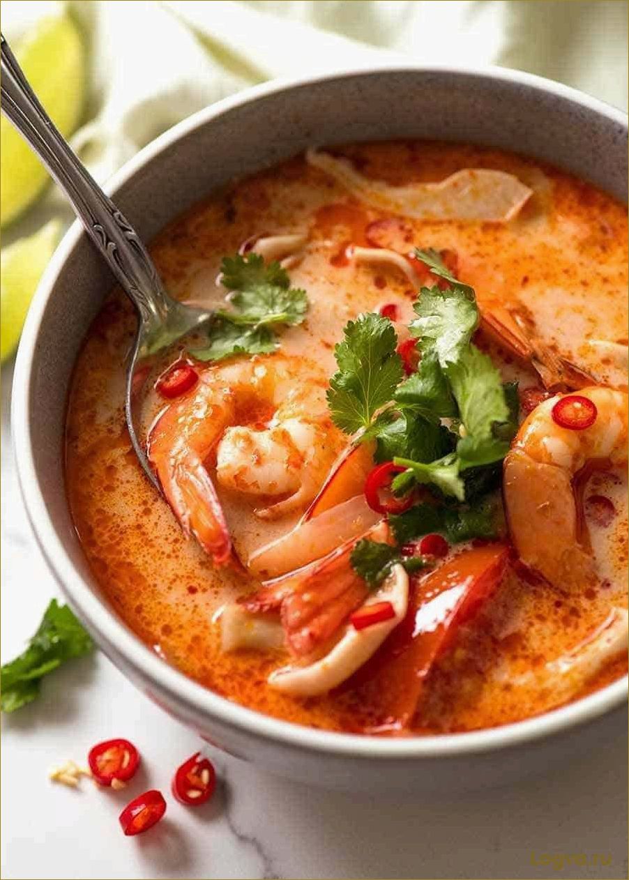 (тайский, креветками, вида, вкуса) Тайский суп с креветками: 3 вида — 3 вкуса!
