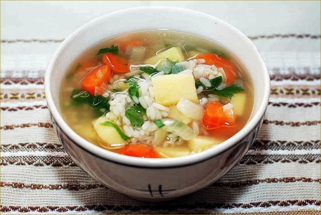 Рисовый суп: просто и вкусно!