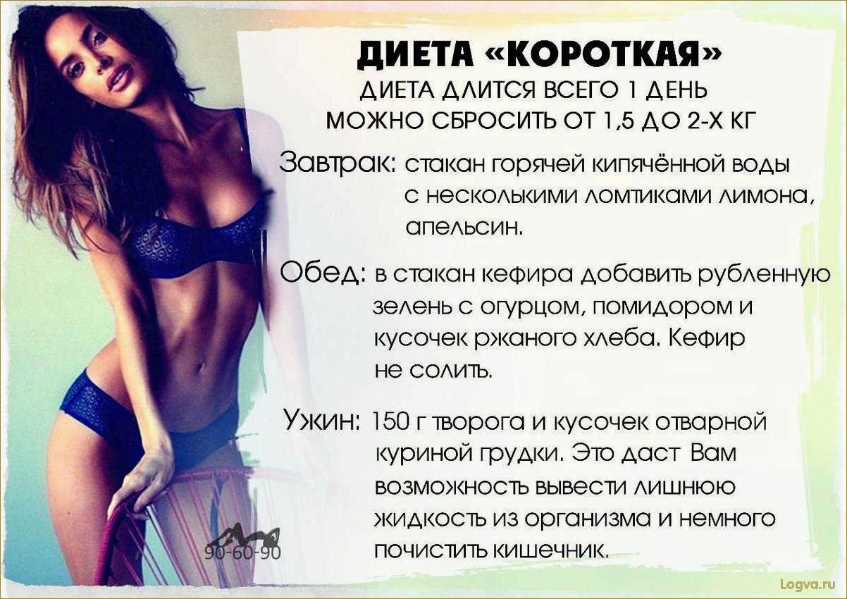 Семидневная диета: рацион питания и преимущества