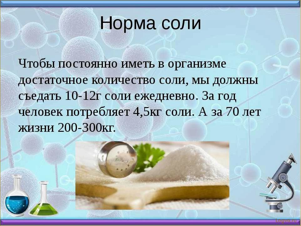 Соль на диете: норма соли в день и бессолевые диеты