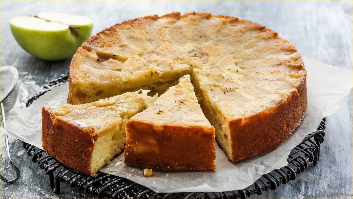 Творожная запеканка с яблоками!