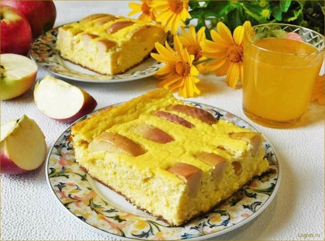 Творожная запеканка с яблоками!