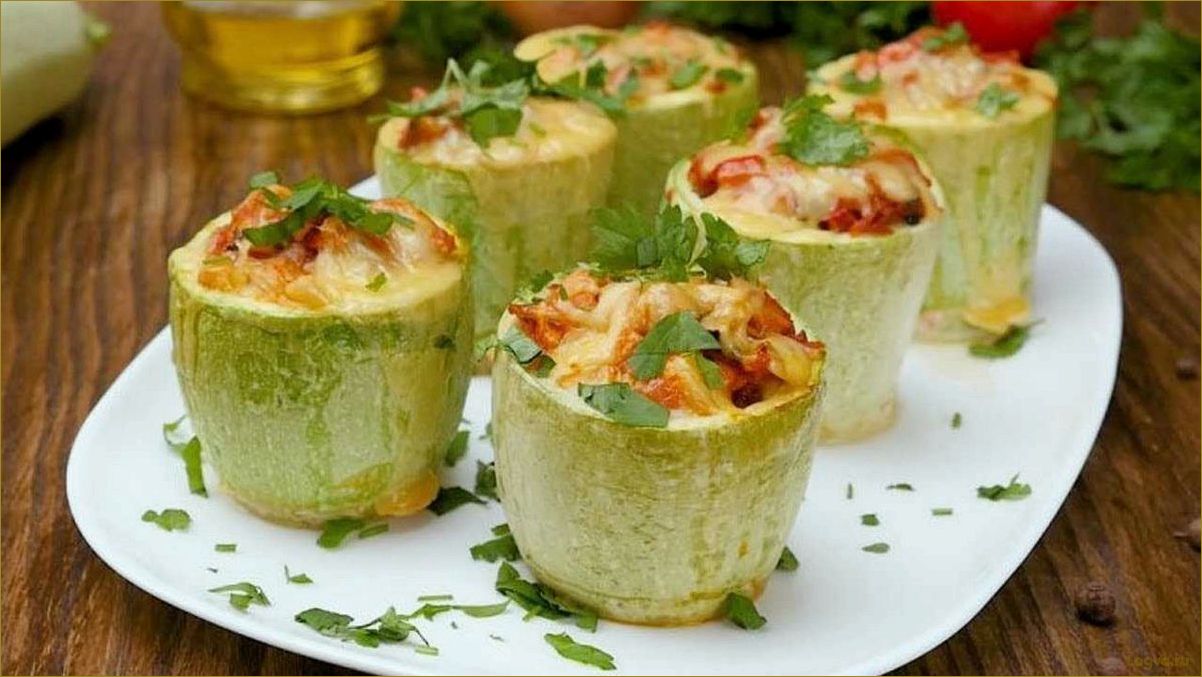 (фаршированные, кабачки, любой, диеты) Фаршированные кабачки для любой диеты!
