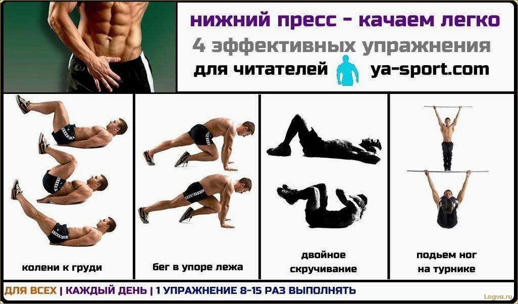 (упражнения, нижнего, пресса) Упражнения для нижнего пресса