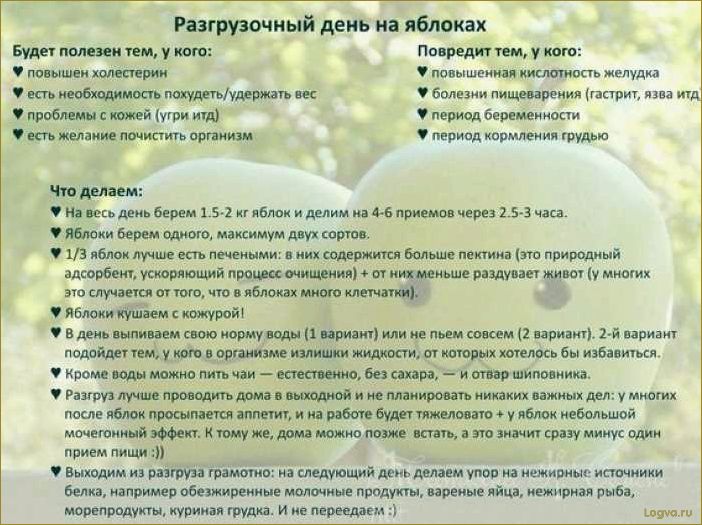 Яблочный разгрузочный день: польза и рецепты
