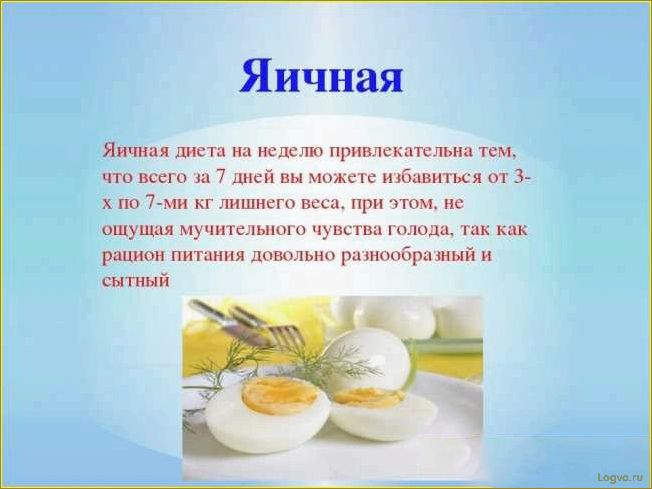 Яичная диета: эффективное снижение веса без стресса!